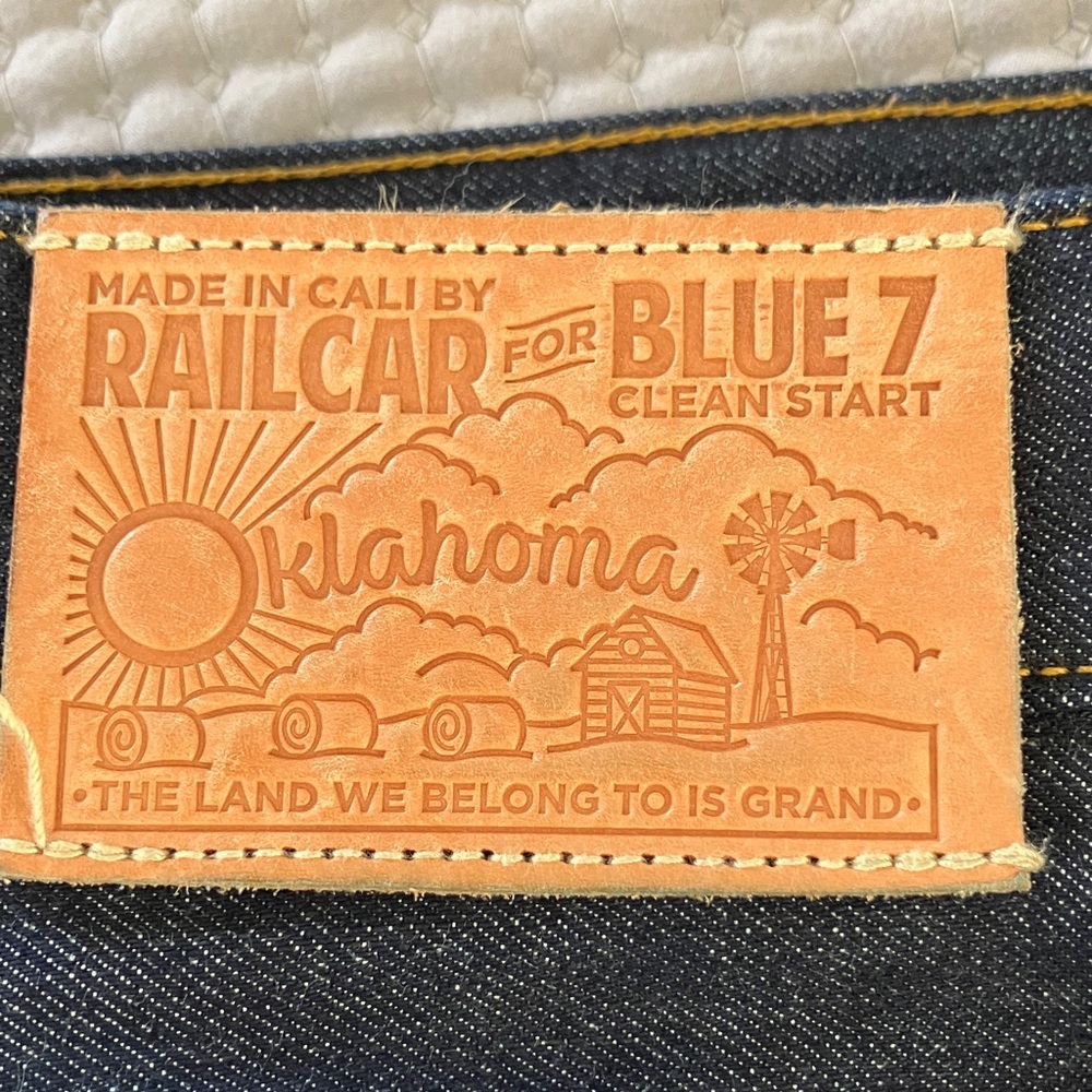 Men's Dark Blue Straight Jeans - Picture 2 of 13